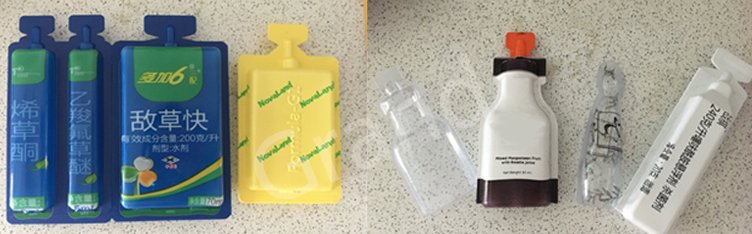 Mengisi sampel mesin pengedap