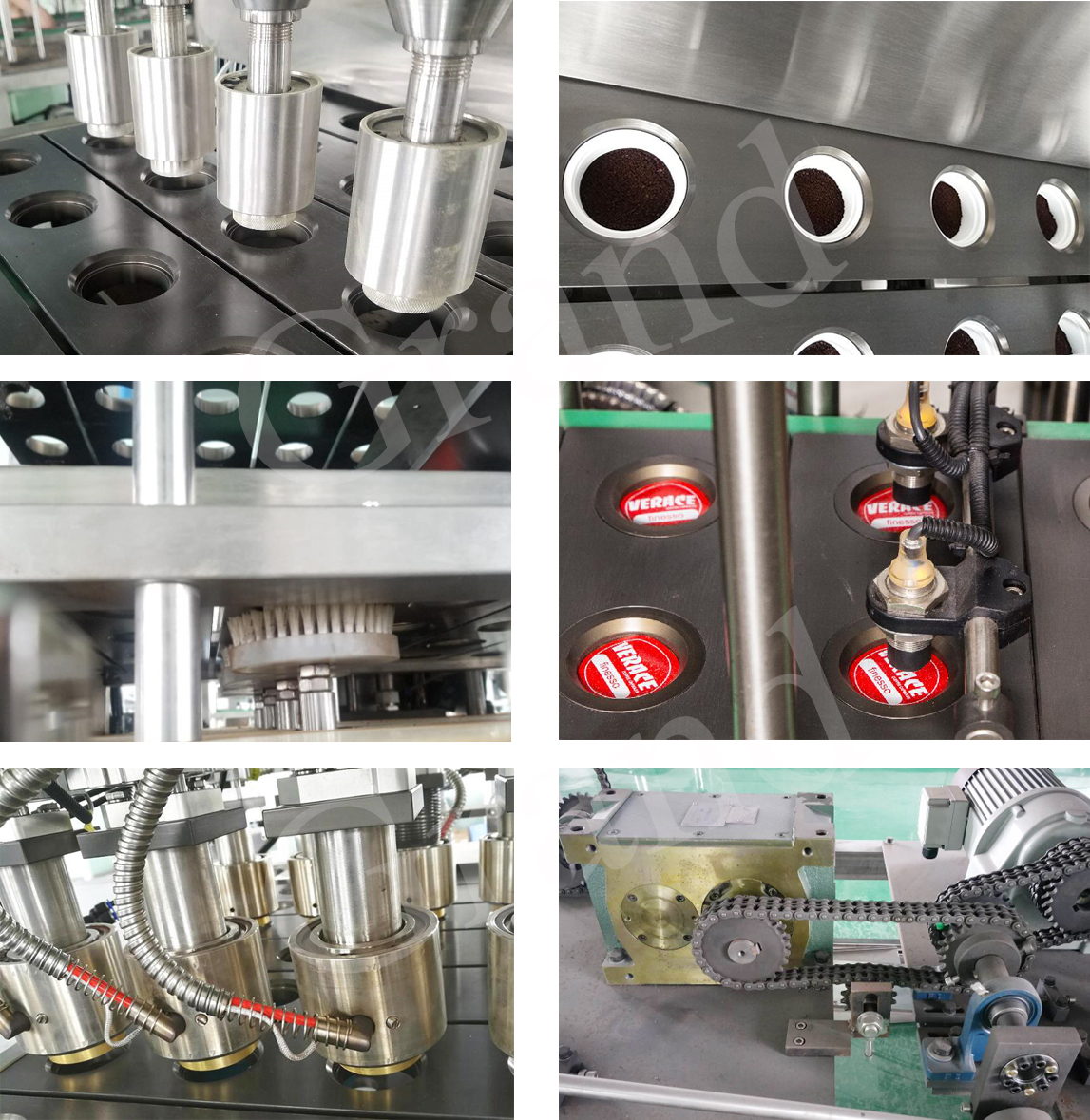 Perincian mesin mengisi kapsul kopi