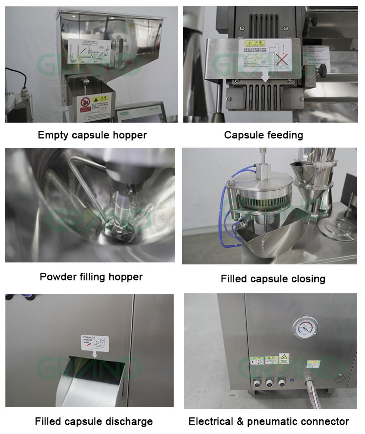 Mesin pengisian kapsul separuh automatik stesen kerja utama02