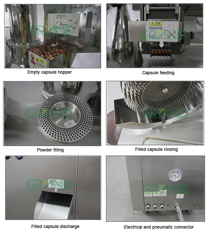 mesin pengisian kapsul separuh automatik stesen kerja utama01