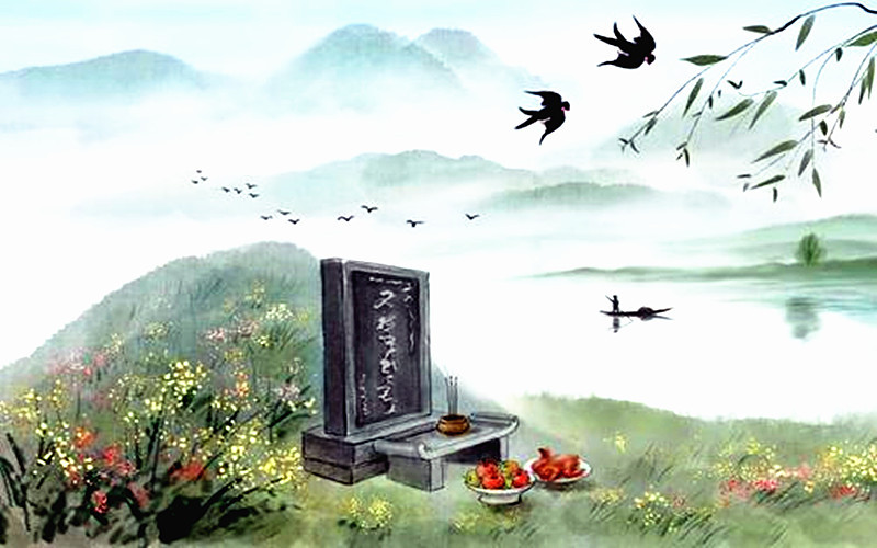 Kite Terbang di Qingming Festival