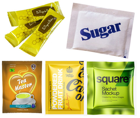 Sampel Mesin Pembungkusan Sachet Two Lanes Lanes Gel