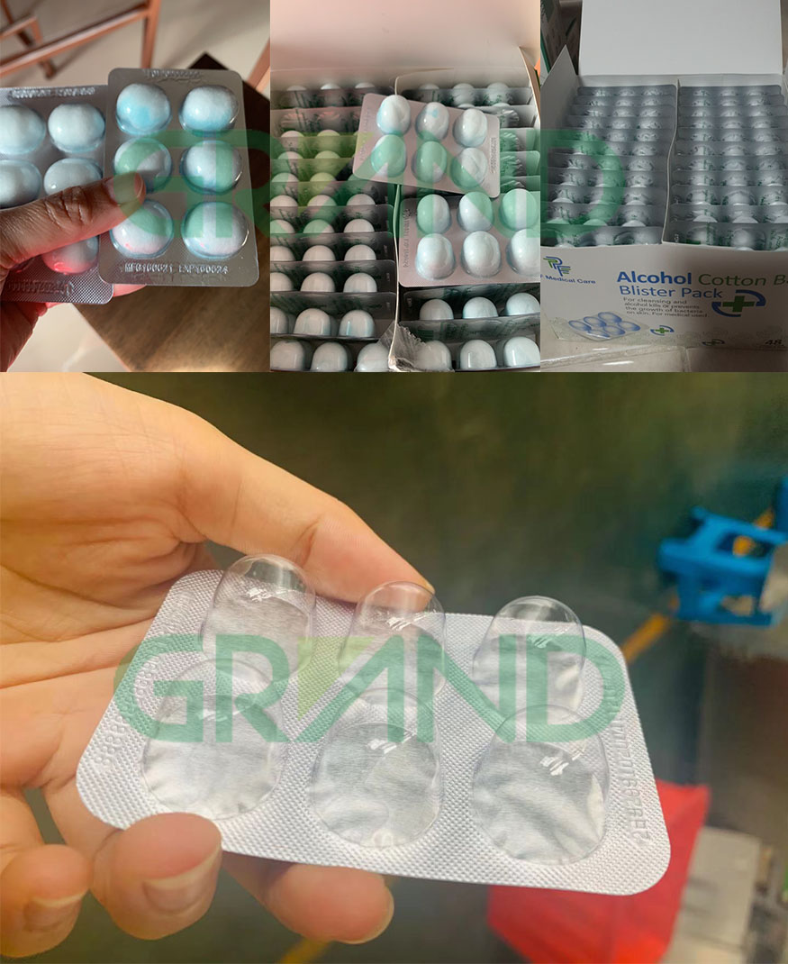 Contoh Mesin Pembungkusan Bola Kapas Alkohol