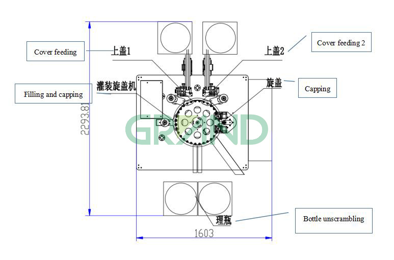Pengisian Kit Ujian Tube dan Capping Stracture Machine